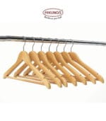 FEELINGS Wooden Hangers 24-piece, Non-Slip Clothes with Notches, for Wardrobe, Cloth Display Rack, Space Saving Closet Storage Organizer, Hanger - Beige - Image 4