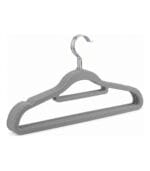 FEELINGS Velvet Hangers - 12 Pc Set, Grey