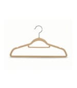 FEELINGS Velvet Hangers - 12 Pc Set, Beige - Image 2