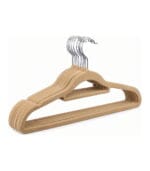 FEELINGS Velvet Hangers - 12 Pc Set, Beige