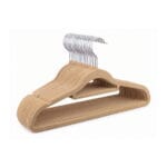 FEELINGS Velvet Hangers - 24 Pc Set,Beige