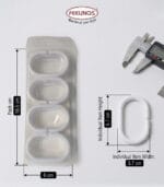 FEELINGS Shower Curtain Rings - 12 Pcs  (White) - Image 2