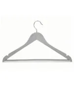 FEELINGS WOODEN HANGER 24PCS SET Suit Hanger Cloth Hangers Wooden Clothes Hanger Smooth Finish Wooden Coat Hanger Wooden Hangers for Clothes Dress Suit Grey - Image 2