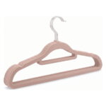 FEELINGS Velvet Hanger Pink, Pack of 12 Set