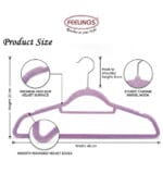FEELINGS Velvet Hanger Purple, Pack of 24 - Image 3