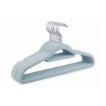 FEELINGS Velvet Hanger Light Blue, Pack of 12