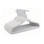 FEELINGS Velvet Hanger White, Pack of 24