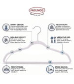 FEELINGS Velvet Hanger White, Pack of 24 - Image 6