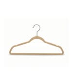 FEELINGS Velvet Hangers Without Tie Holder - Pack of 120 , Beige - Image 2