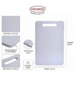 FEELINGS Polyethylene Cutting Board – Durable, Non-Toxic, Food-Safe, Rectangular 43 x 27 x 1.6 cm - Image 2