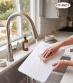 FEELINGS Large White Polyethylene Cutting Board 45 x 30cm| Non-Toxic Plastic Chopping Board for Kitchen | Durable & Food-Safe - Image 7