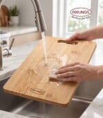 FEELINGS Wooden Chopping Board Bamboo Cutting Board 34 x 24cm - Image 7
