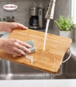 FEELINGS Wooden Chopping Board Bamboo Cutting Board 40 x 30 x 1.8cm - Image 7