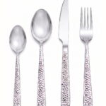 Stainless Steel Cutlery Set: Flatware Set 24 Pieces – Premium Silverware Set Serve For 6 with Knife/Fork/Spoons Utensils.