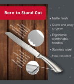 Stainless Steel Knife – Heavy-Duty Meat & Vegetable Chopper with Ergonomic Handle Size 34x3.5cm - Image 3