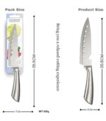 Stainless Steel Knife – Heavy-Duty Meat & Vegetable Chopper with Ergonomic Handle Size 30.8x4cm - Image 2